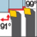 Ext. 80&deg; Diamond 91&deg; Approach