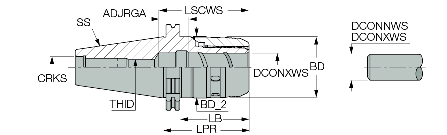 DIN69871 40 MAXIN 32X106
